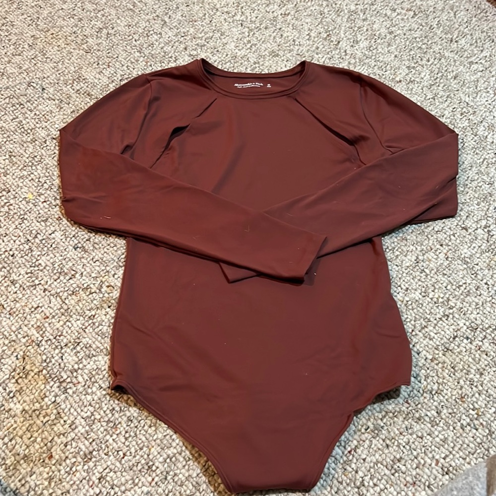 Abercrombie & Fitch Long Sleeve Bodysuit- M